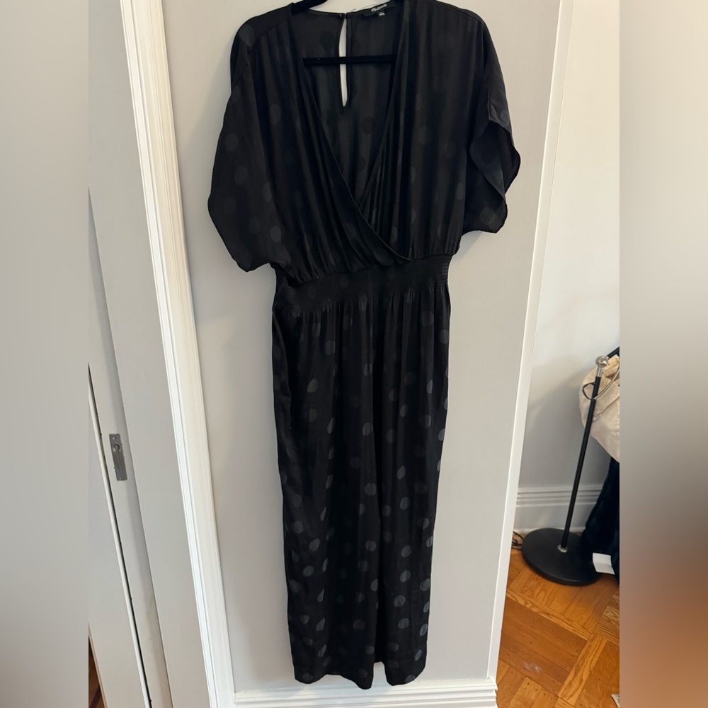 Madewell Silky Polkadot Jumpsuit